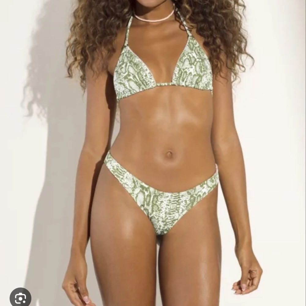 MAAJI Green Snakeskin Bikini Set- NWT